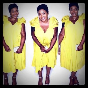 Yellow swing dress